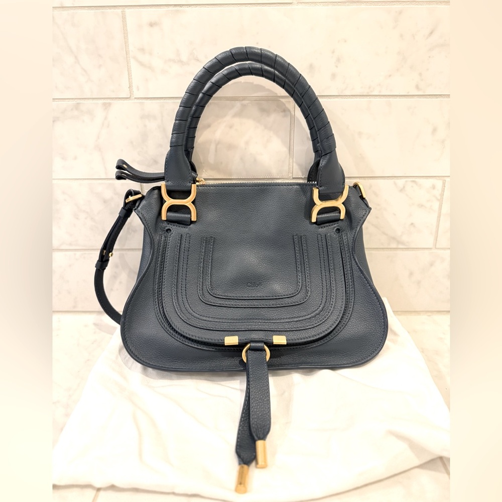 Chloe Small Marcie Bag in Grained Leather